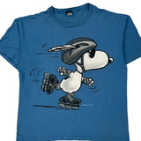 Snoopy Changes Single Stitch T-Shirt - XL Blue Cotton