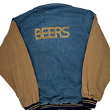Beers Holloway College Varsity Jacket - Large Beige Denim