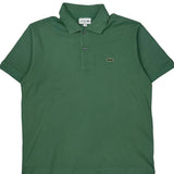 Lacoste Polo Shirt - Large Green Cotton