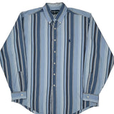 Ralph Lauren Striped Shirt - XL Blue Cotton