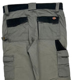 Workwear Dickies Double Knee Cargo Trousers - 32W 29L Black Cotton Blend