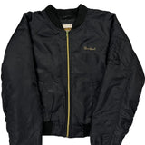 90S Southpole Ma-1 Bomber Jacket - Large Black Polyester