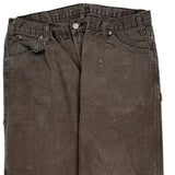 Dickies Carpenter Trousers - 35W 30L Brown Cotton