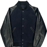 Uniqlo Varsity Jacket - Small Navy Leather