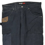Wrangler Cargo Pants - 36W 32L Navy Cotton
