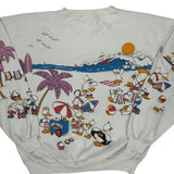 Unbranded Cartoon Sweatshirt - XL White Cotton Blend