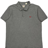 Levis Polo Shirt - Large Grey Cotton