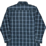 Dickies Checked Flannel Shirt - Medium Blue Cotton Blend