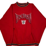 Wisconsin Badgers Logo Athletics College Sweatshirt - XL Red Polyester Blend