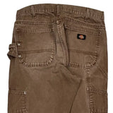Dickies Carpenter Pants - 33W 34L Brown Cotton