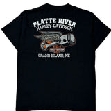 Platte River Harley-Davidson Harley Davidson Graphic T-Shirt - Large Black Cotton