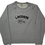 Lacoste Sweatshirt - 2XL Grey Cotton Blend