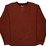 Carhartt Long Sleeve T-Shirt - 2XL Brown Cotton