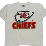 Single Stitch Kansas City Chiefs Apex One Nfl T-Shirt - XL White Cotton