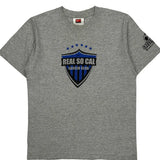 Kids Nike Real So Cal Soccer Club T-Shirt - Medium Gray Cotton