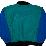 Nike Spellout Windbreaker - Large Blue Polyester