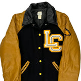 Lc Western Cycle Varsity Jacket - Medium Black Leather