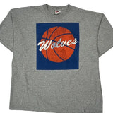 Wolves Nike Graphic T-Shirt - 2XL Gray Cotton