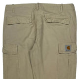 Carhartt Cargo Cargo Pants - 34W 30L Beige Cotton Blend
