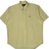 Blake Ralph Lauren Short Sleeve Shirt - 2XL Yellow Cotton