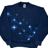 Made In USA Fruit Of The Loom Graphic Sweatshirt - Medium Navy Cotton
