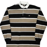 Perlis Striped Rugby Shirt - XL Black Cotton