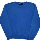 Polo By Ralph Lauren Sweater - Large Blue Cotton