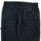 Dickies Carpenter Pants - 32W 30L Black Cotton