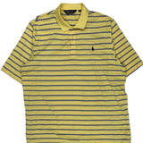 Polo By Ralph Lauren Striped Polo Shirt - XL Blue Cotton