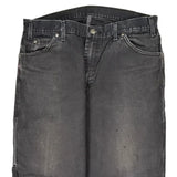 Dickies Double Knee Carpenter Trousers - 36W 31L Black Cotton