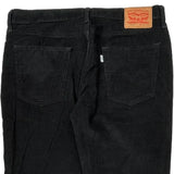 514 Levis Jeans - 36W 34L Black Corduroy