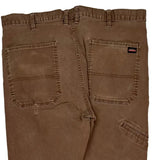 Dickies Double Knee Carpenter Trousers - 34W 31L Brown Cotton