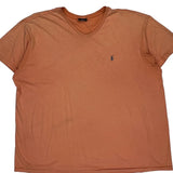 Polo By Ralph Lauren T-Shirt - XL Orange Cotton