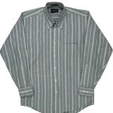 Gant Striped Shirt - Medium Gray Cotton Blend