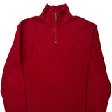 Polo By Ralph Lauren 1/4 Zip - XL Red Cotton