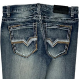 True Luck Skinny Jeans - 32W 32L Blue Cotton Blend