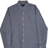 Ralph Lauren Checked Shirt - Large Blue Cotton