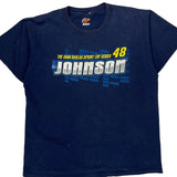 Johnson 48 Winners Circle Nascar T-Shirt - Large Navy Cotton
