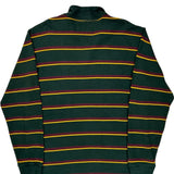 Polo By Ralph Lauren Striped 1/4 Zip - Large Green Cotton