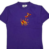 Winnie The Pooh And Tigger Disney Cartoon T-Shirt - Large Purple Cotton
