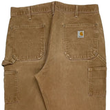 Carhartt Double Knee Carpenter Trousers - 36W 32L Brown Cotton