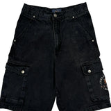 Urban Safari Cargo Shorts - 30W 11L Black Cotton