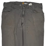 Carhartt Carpenter Trousers - 38W 34L Grey Cotton