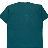 Jesus Nuff Said Oneita Graphic Henley Polo Shirt - XL Green Cotton