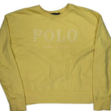 Polo By Ralph Lauren Sweatshirt - Large Yellow Cotton