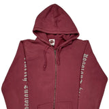 Live Free Harley Davidson Graphic Hoodie - XL Burgundy Cotton