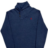 Polo By Ralph Lauren Sweater - Large Blue Cotton
