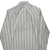 Armani Exchange Striped Shirt - Large Red Cotton
