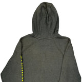 Carhartt Spellout Hoodie - Large Gray Cotton Blend
