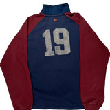 Since 1971 Nike Graphic 1/4 Zip - Large Blue Cotton